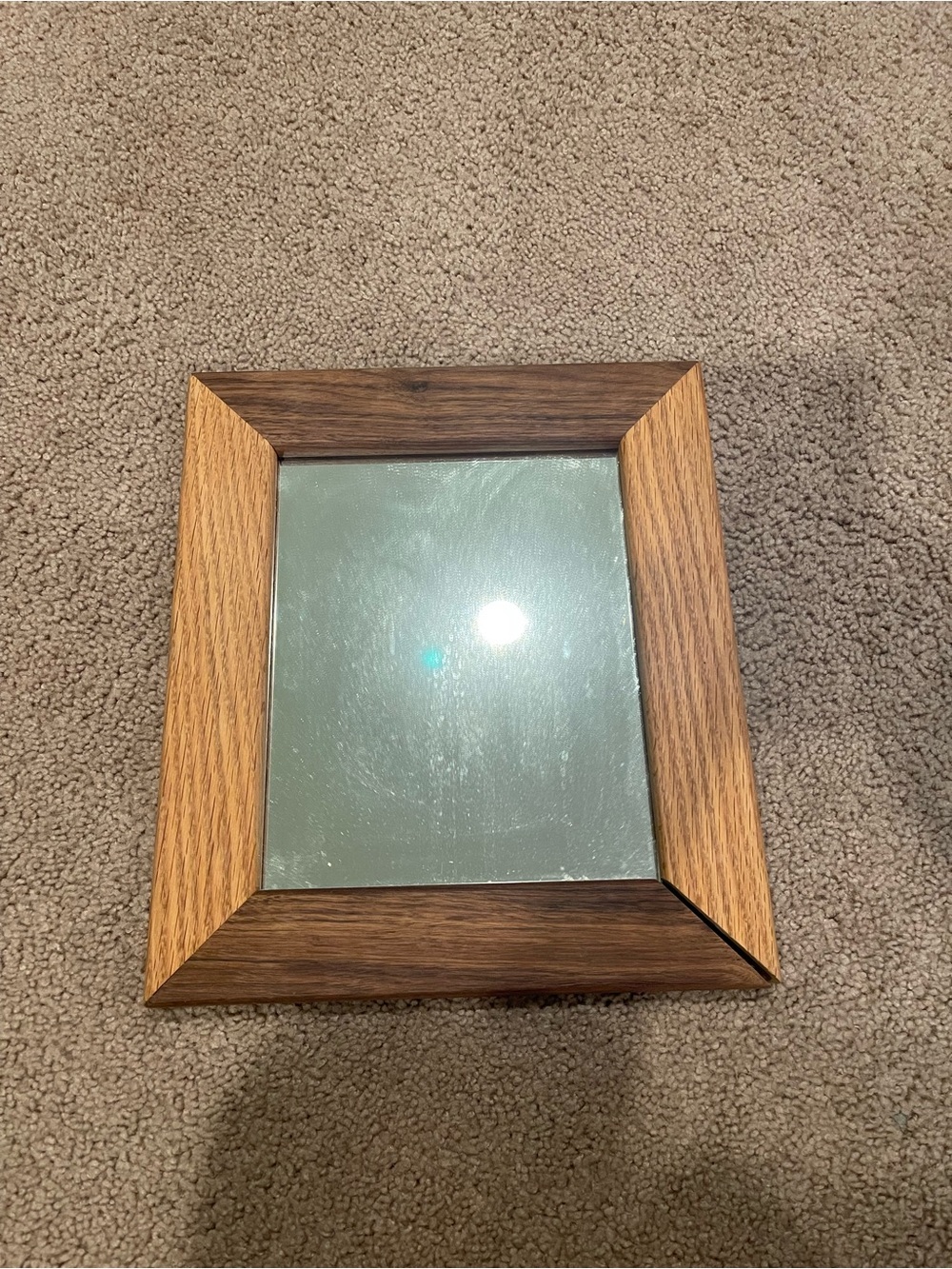Decorative Thick Wooden Framed Mirror